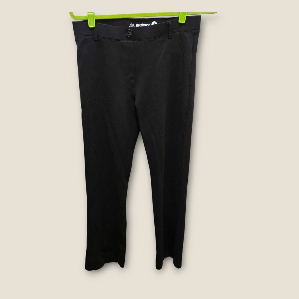 Betabrand Women's Medium‎ Petite Black Dress Pants Stretch Career